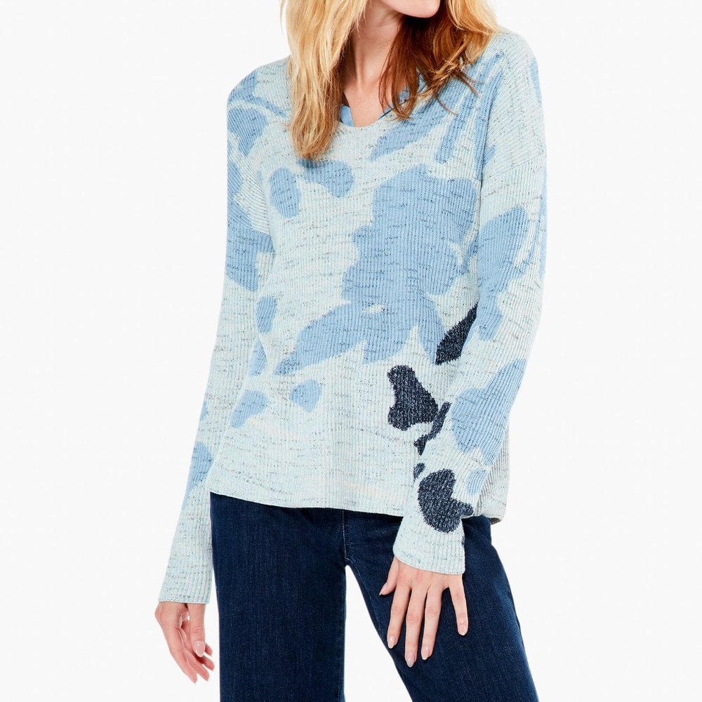 NIC + ZOE Breezy Leaves Sweater